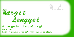 margit lengyel business card